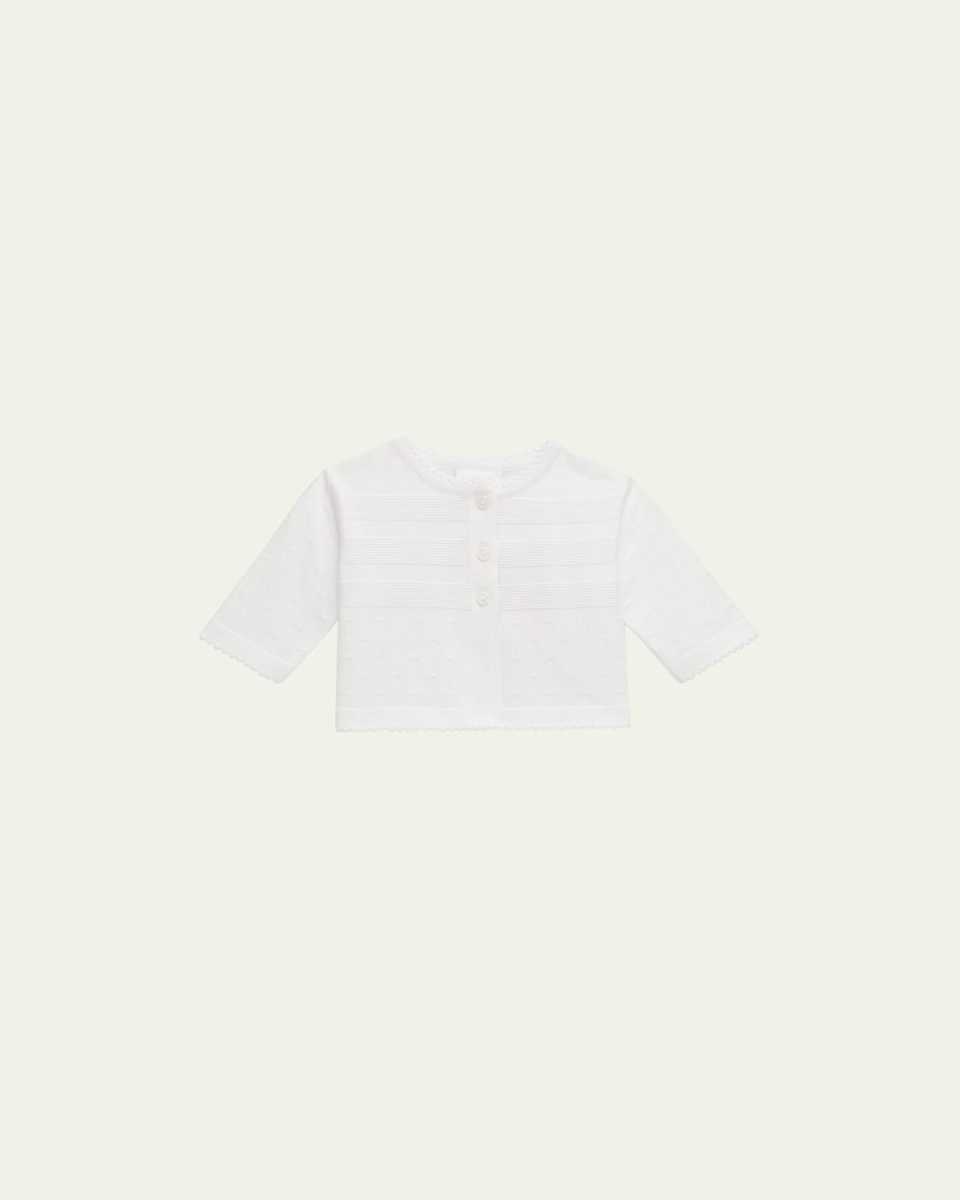Girl's Textured Cardigan, Size 12M-6X